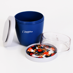 Lunch Pot geöffnet mit onOffice Logo